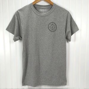 Sand Cloud T Shirt Womens Small Gray Sea Turtle Double Graphic Recover Crew